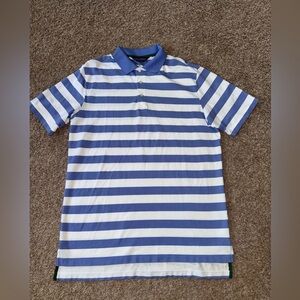 Polo Golf Ralph Lauren Polo T Shirt Men Size Large White/blie Striped